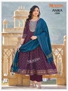Anika By Mukesh 14kg Rayon Anarkali Style Kurti With Pant Dupatta Best Wholesale Shop In Surat